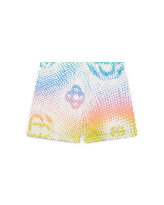 Half Tone Logo Silk Shorts