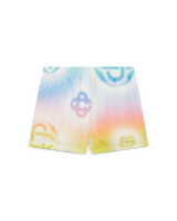 Half Tone Logo Silk Shorts