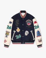 NFL Paris Game Leather Varsity Jacket