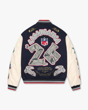 NFL Paris Game Leather Varsity Jacket