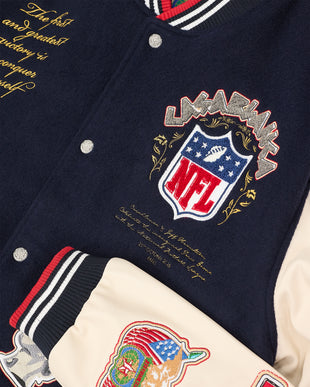 NFL Paris Game Leather Varsity Jacket