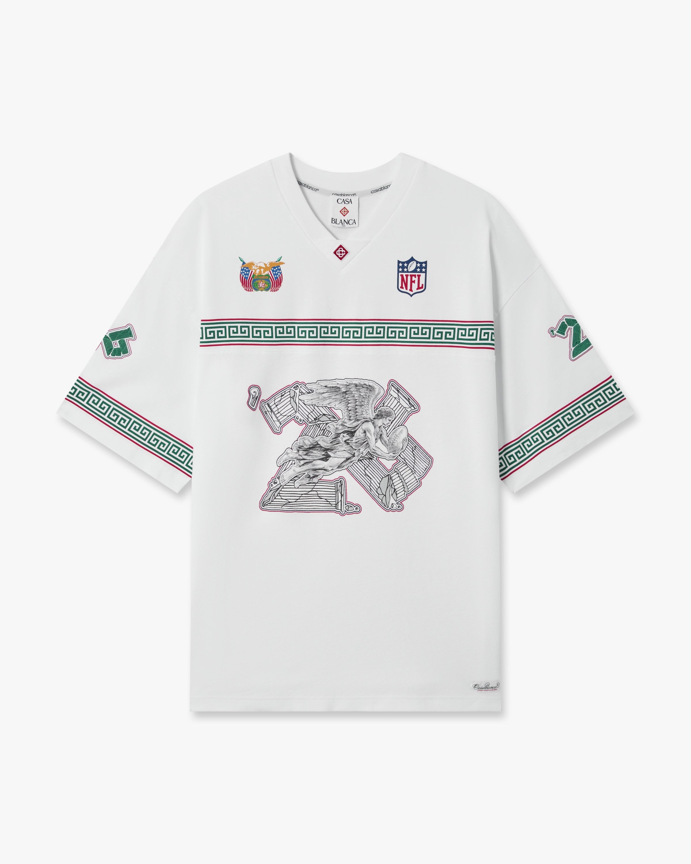 White NFL Paris Game Short Sleeve Pique T-Shirt