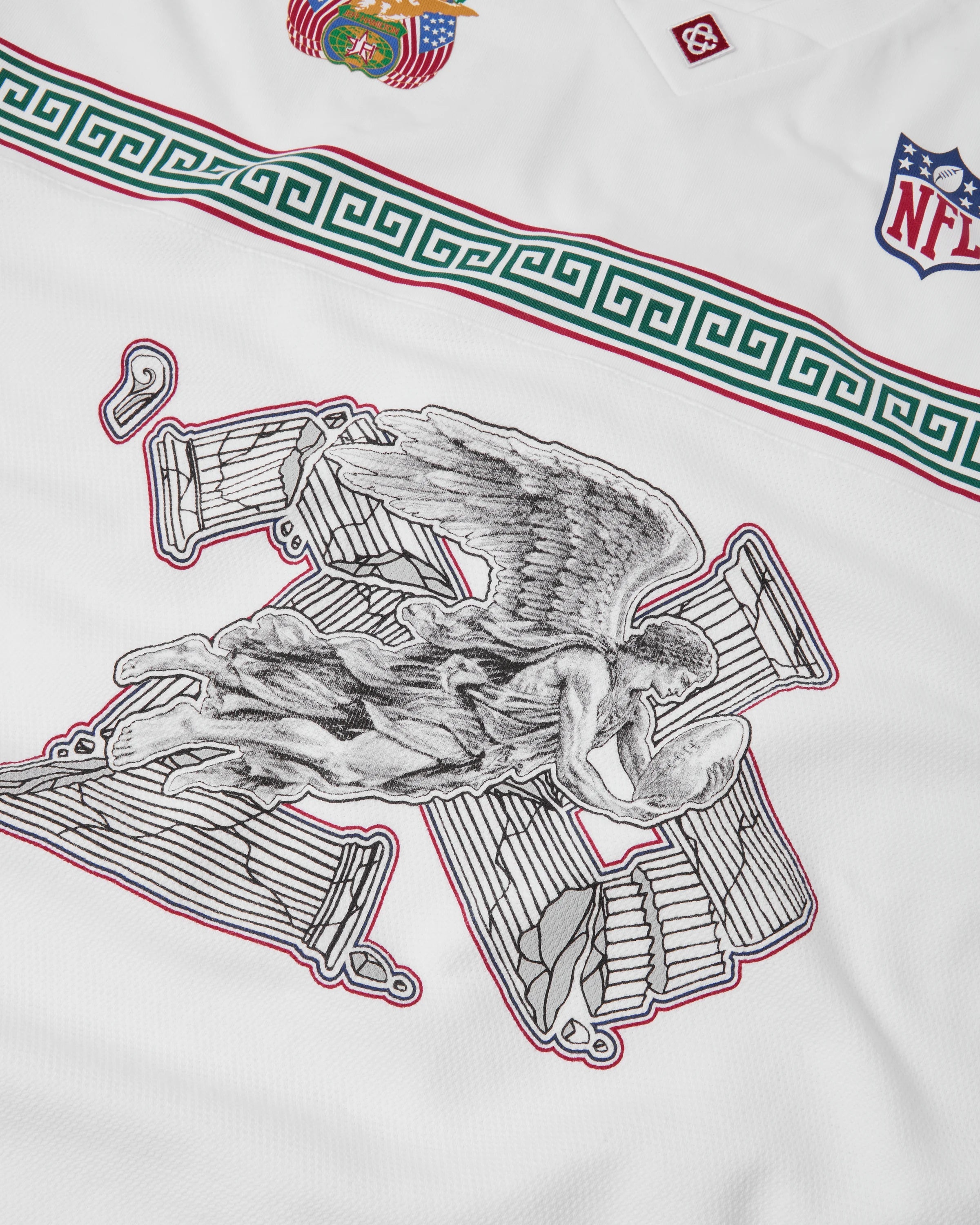 White NFL Paris Game Short Sleeve Pique T-Shirt