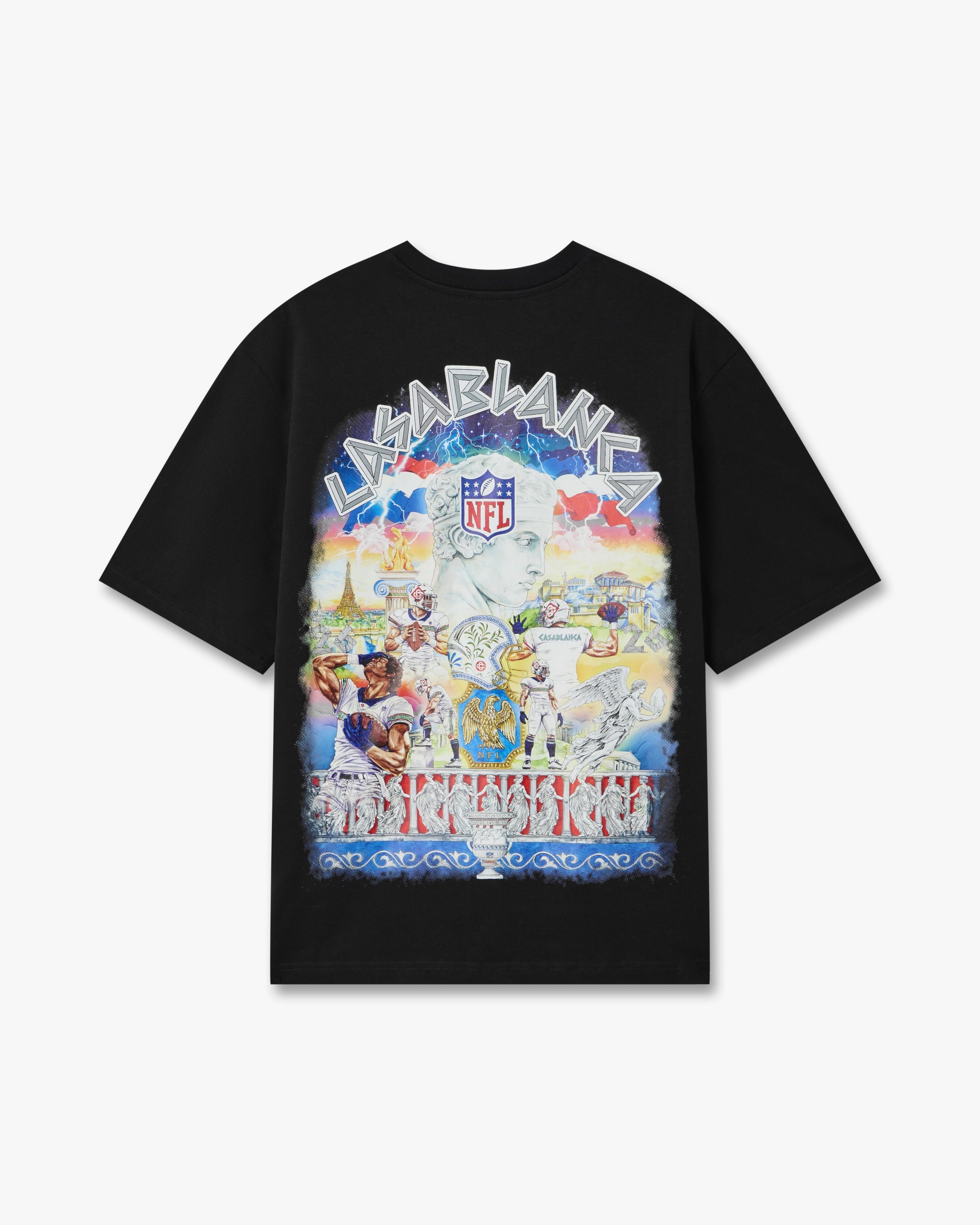 Black NFL Paris Game Boxy Short Sleeve T-Shirt