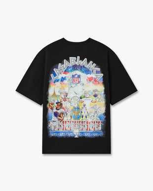 Black NFL Paris Game Boxy Short Sleeve T-Shirt
