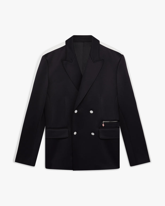 Black Sports Scuba Tailored Jacket