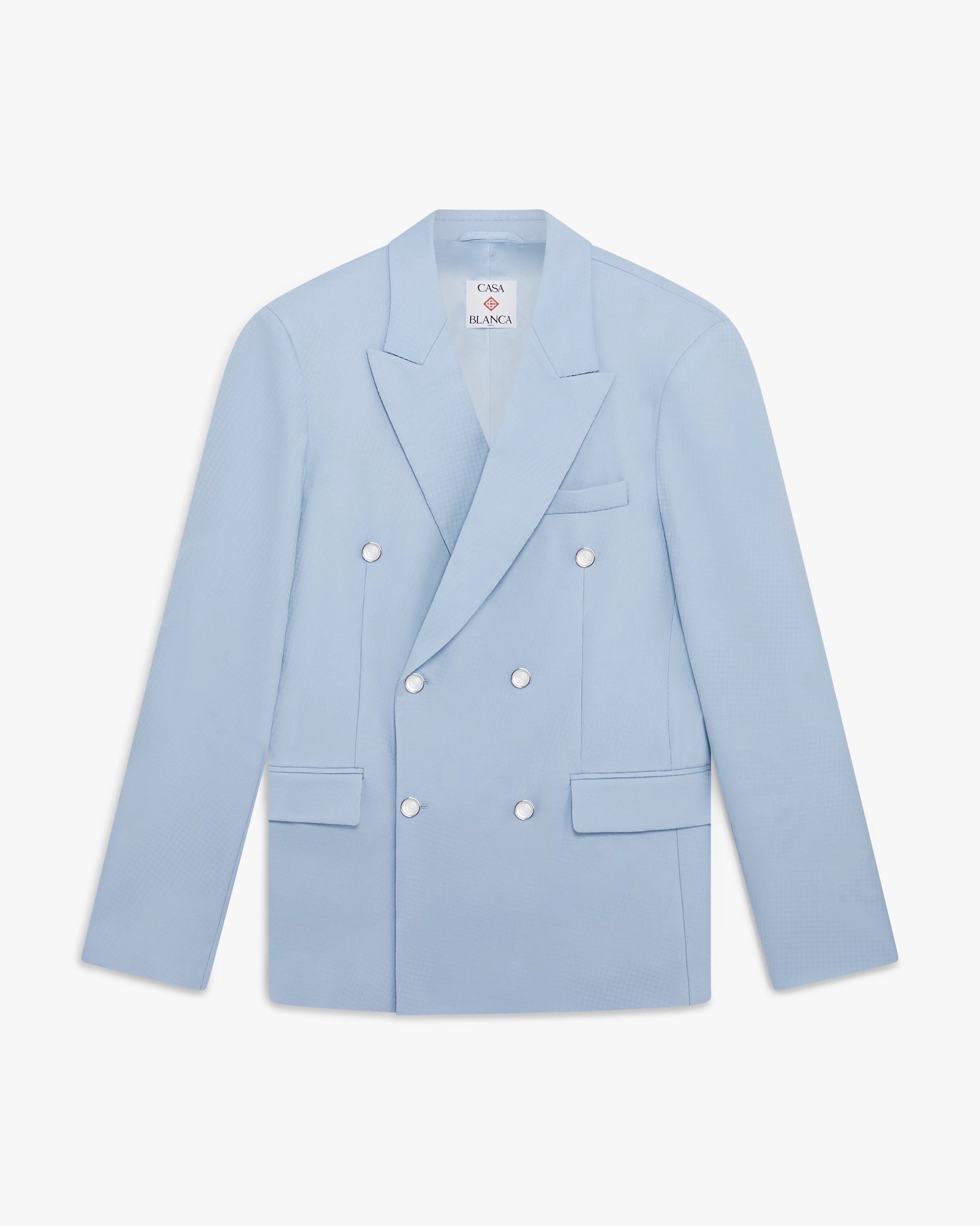 Blue Monogram Jacquard Tailored Jacket