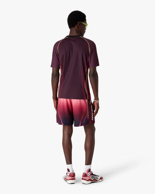 Aubergine Gradient Short Sleeve Football Jersey