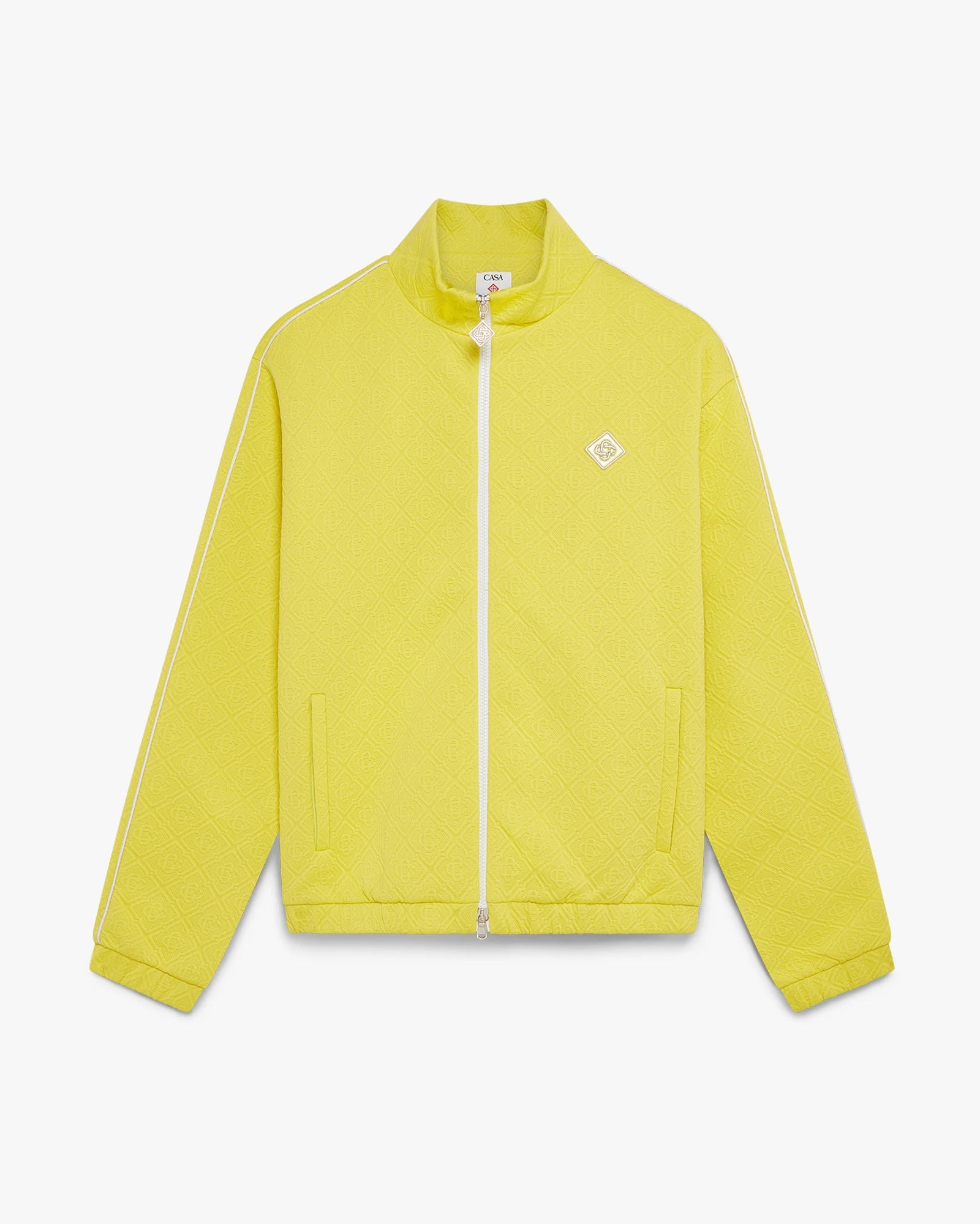 Lime Monogram Jacquard Track Jacket