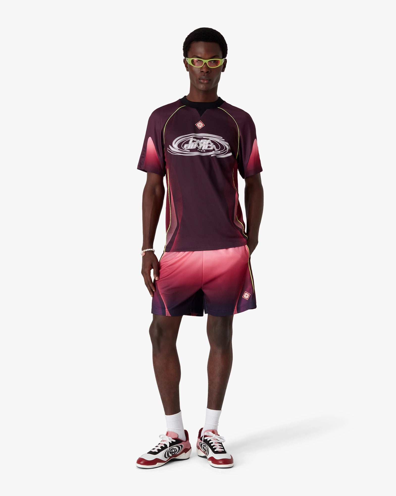 Aubergine Gradient Football Shorts