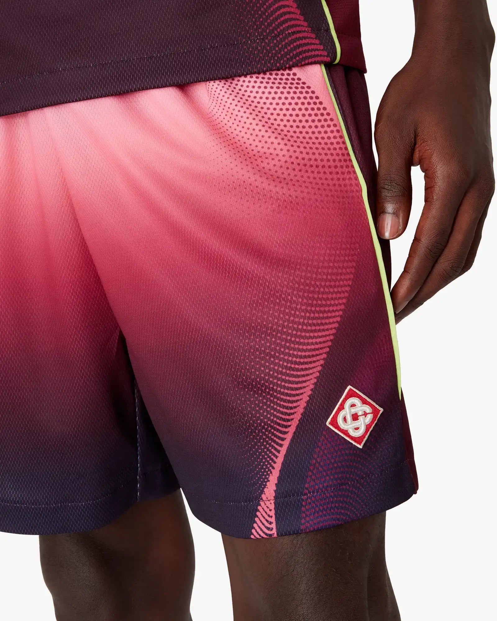 Aubergine Gradient Football Shorts