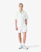 White Towelling Monogram Short