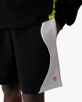 Black & Grey Colourblock Sweatshorts