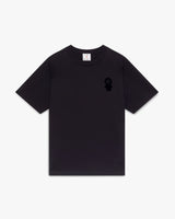 Black Squash Logo Flock Short Sleeve T-Shirt