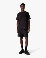 Black Squash Logo Flock Short Sleeve T-Shirt
