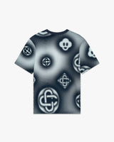 Halftone Monogram Short Sleeve T-Shirt
