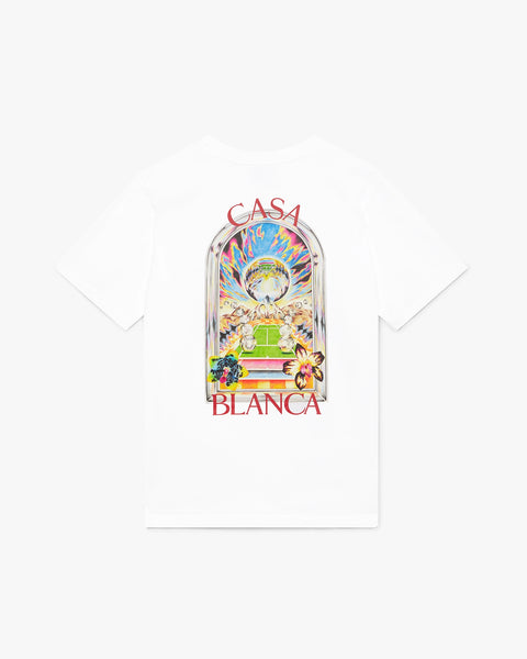 Casablanca Tシャツ Casablanca Croquis De Tennis logo-print T-shirt | Black | FARFETCH
