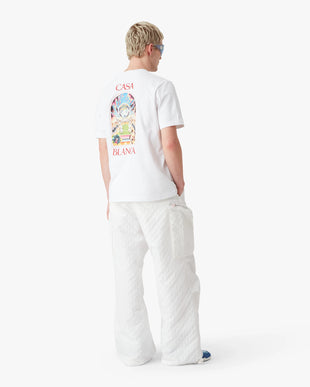 White Tennis Landscape Short Sleeve T-Shirt