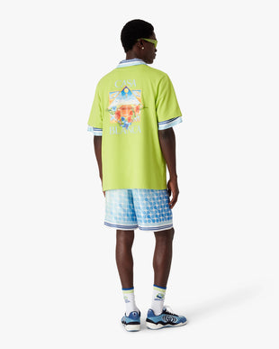 Lime Flower Court Icon Short Sleeve T-Shirt