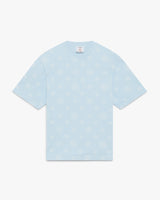 Blue Applique Monogram Oversized Short Sleeve T-Shirt