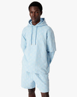 Blue Applique Monogram Oversized Short Sleeve T-Shirt