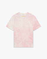 Pink Tie Dye Oversized CC Smile Short Sleeve T-Shirt