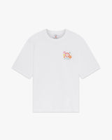 White Collage D'Icones Graphiques Short Sleeve T-Shirt