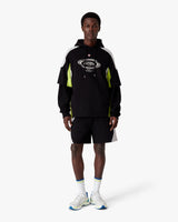 Black & Grey Colourblock Oversized Short Sleeve T-Shirt