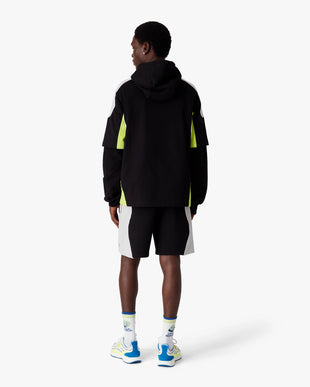 Black & Grey Colourblock Oversized Short Sleeve T-Shirt