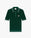 Green Crochet Short Sleeve Polo Shirt
