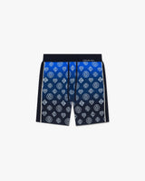 Navy Gradient Monogram Knitted Shorts