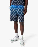 Navy Gradient Monogram Knitted Shorts