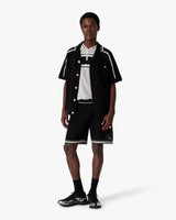 Black Short Sleeve Mesh Shirt