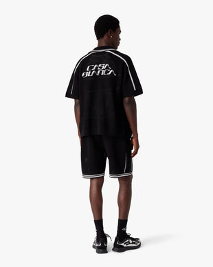 Black Short Sleeve Mesh Shirt