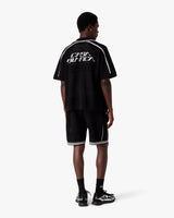 Black Short Sleeve Mesh Shirt