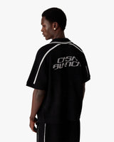 Black Short Sleeve Mesh Shirt