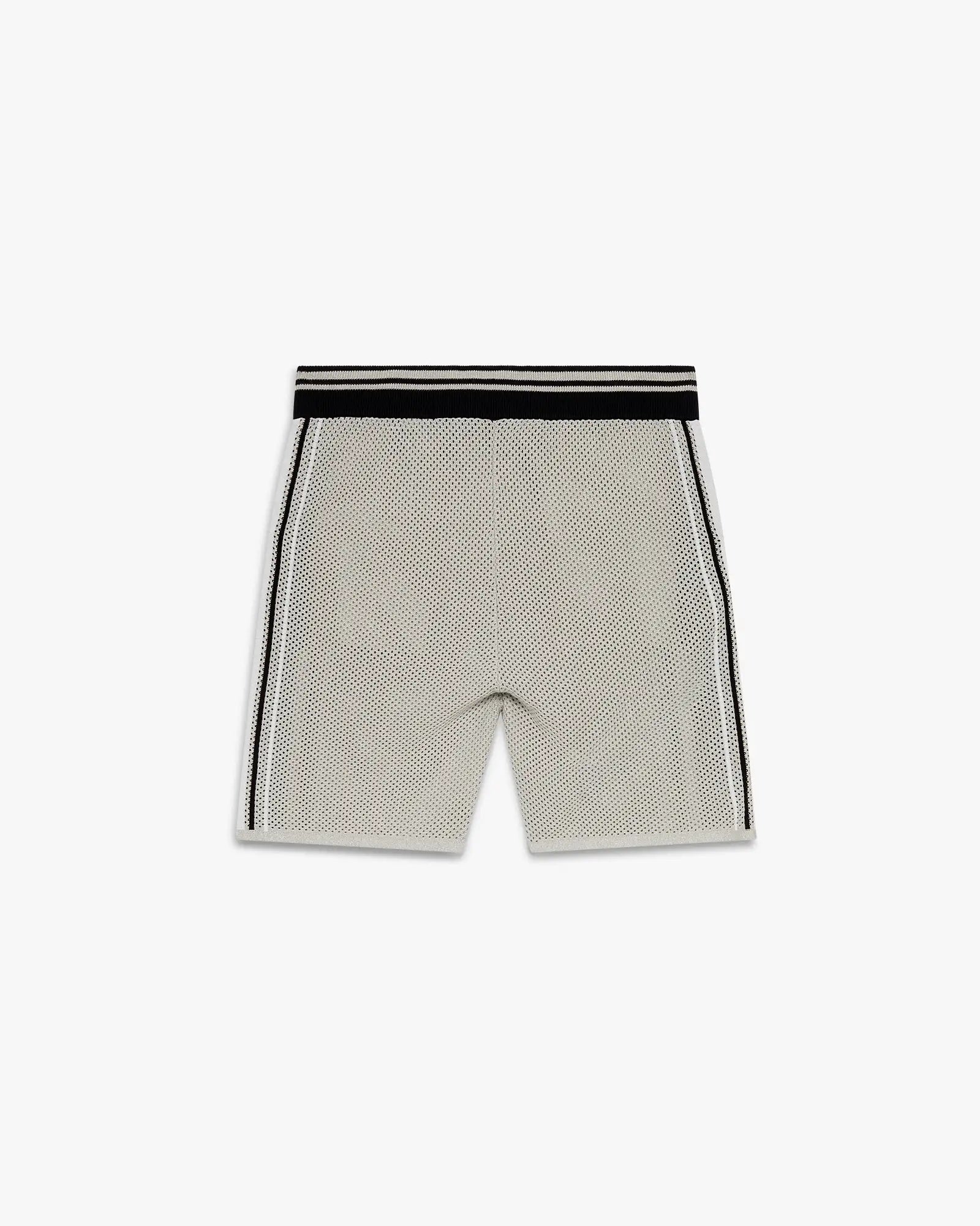 Metallic Mesh Stripe Shorts