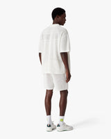 White Short Sleeve Mesh Shirt