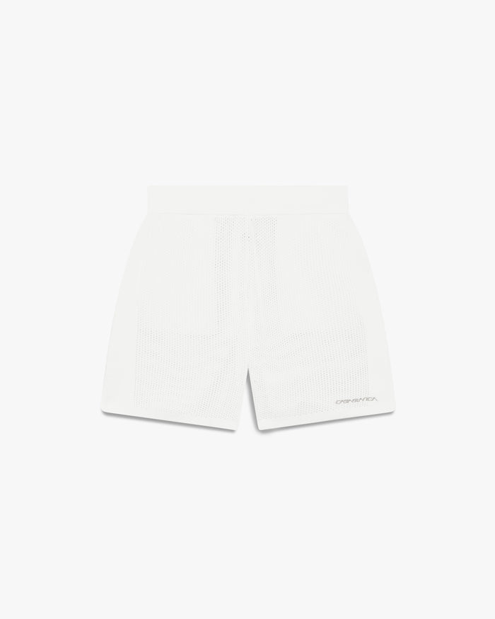 White Mesh Shorts