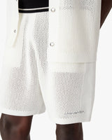 White Mesh Shorts