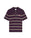Purple Stripe Short Sleeve Polo Shirt