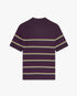 Purple Stripe Short Sleeve Polo Shirt