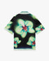 Orchid Glitch Short Sleeve Silk Shirt