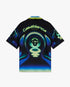 Sporchid Black Short Sleeve Silk Shirt