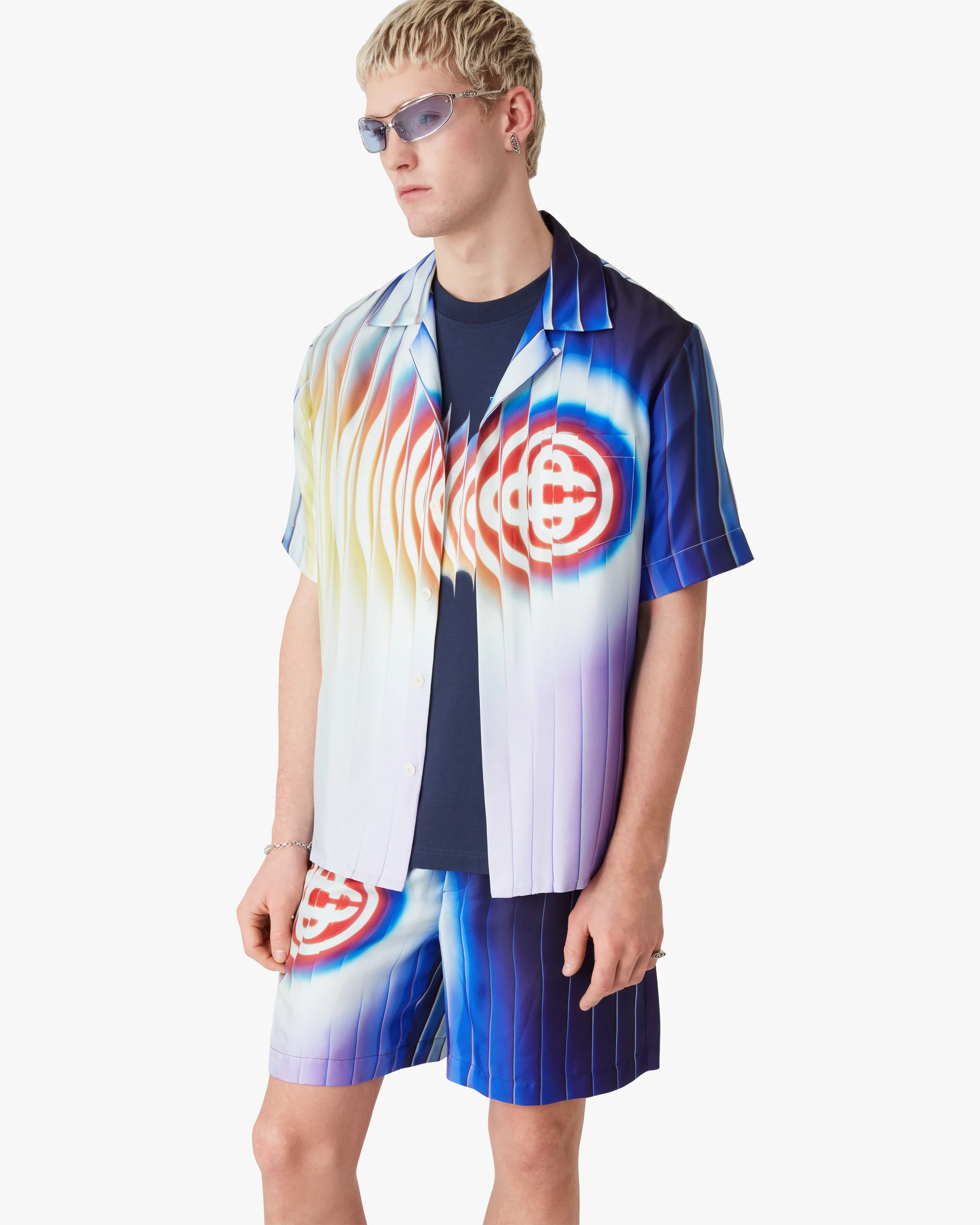 Shockwave Short Sleeve Silk Shirt