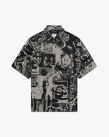 Rave Collage Short Sleeve Denim Shirt