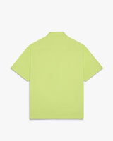 Lime Pique Monogram Short Sleeve Shirt