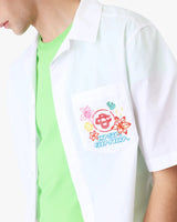 Collage D'Icones Graphiques Embroidered Short Sleeve Shirt