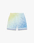 Gradient Tennis Tile Silk Shorts