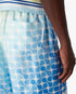 Gradient Tennis Tile Silk Shorts
